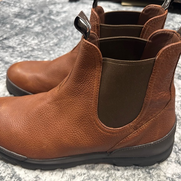 Polo Ralph Lauren Oslo Brown Leather Chelsea Boots Men’s Dress Boot 14D NWOT - Picture 1 of 9